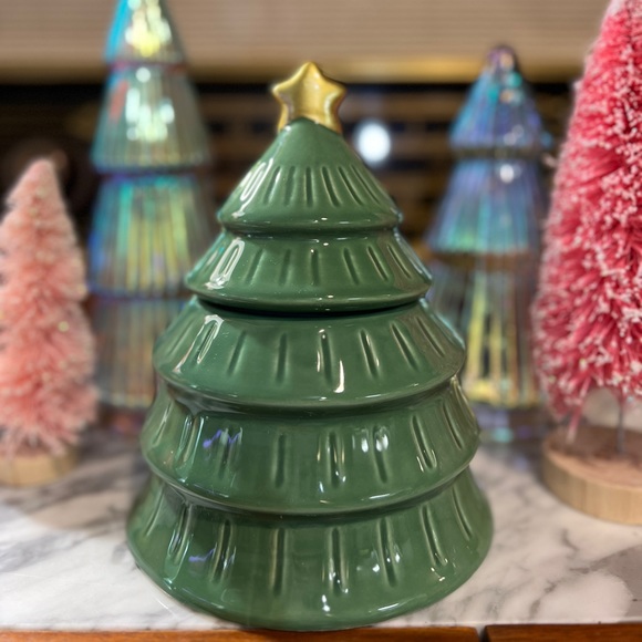 ✨NEW🎄Target Bullseye Playground 2023 Green Christmas Tree Cookie Candy Jar🍫 - Picture 4 of 8